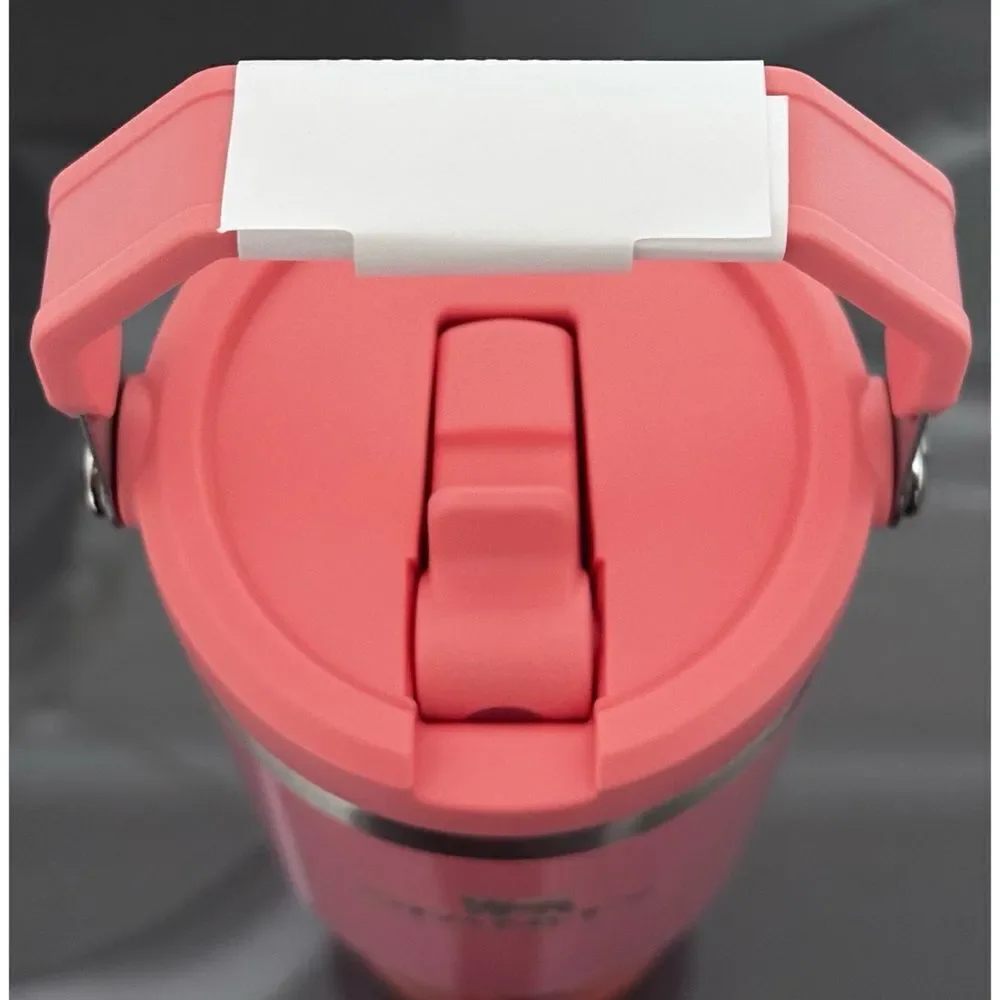 Stanley X e.l.f 30oz‎ Stainless Steel IceFlow Flip Straw Tumbler -CORAL FIXATION - Picture 4 of 5
